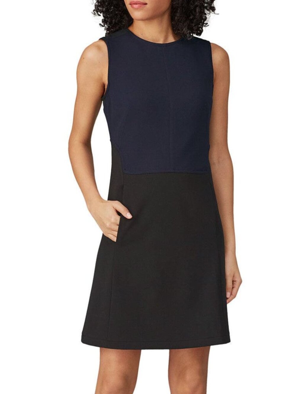 Colorblock Sleeveless Dress